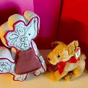 NWT Melissa & Doug Sunny Yellow Lab & NWOT Adogable Poodle Pillow - Waverly